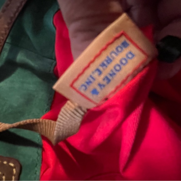 Dooney & Bourke Brown Leather Shoulder tote Leather Bag with mini purse - Picture 9 of 16